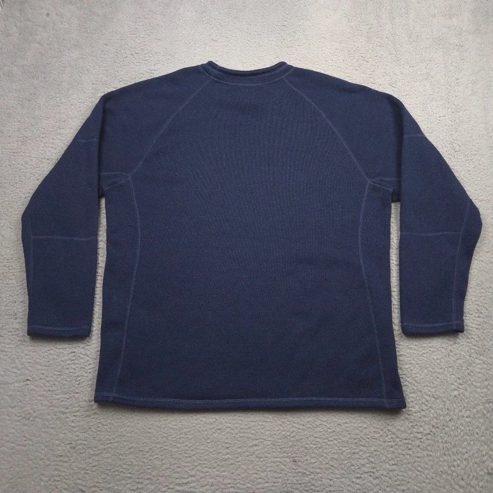 The North Face ANVX Men XXL Crewneck Fleece Pullover Sweatshirt Navy Blue